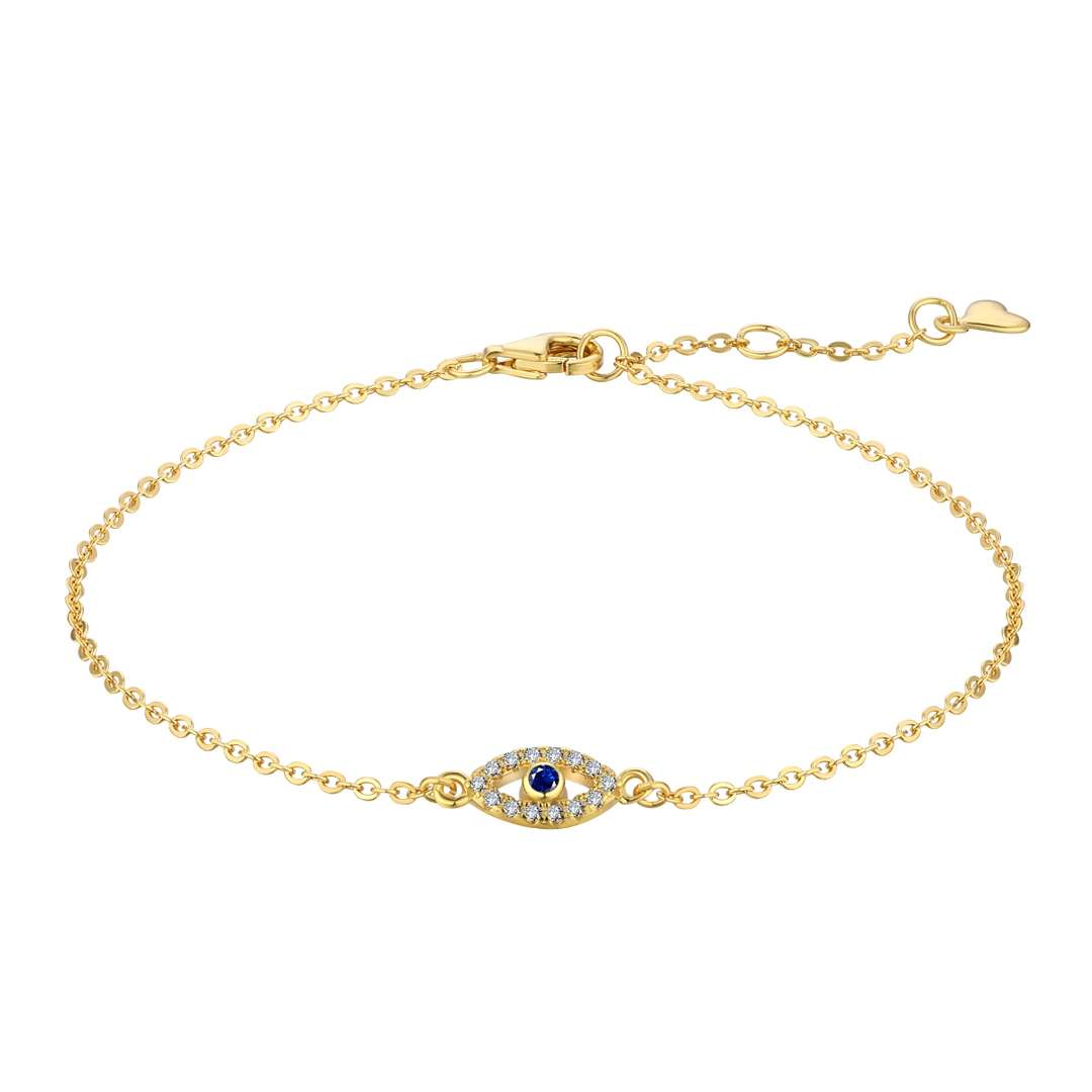 [Clover Jewels]Evil Eye Shape Necklace