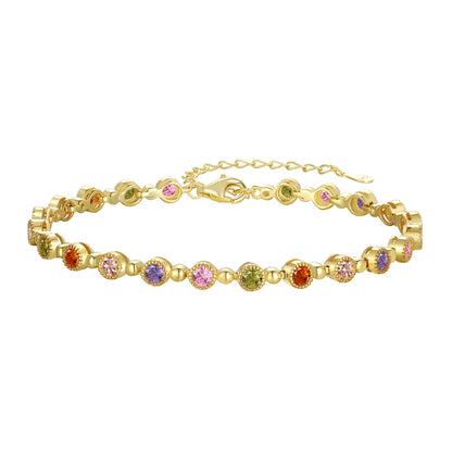 [Clover Jewels]Sparkling Exquisite Round Cut Party Bracelet