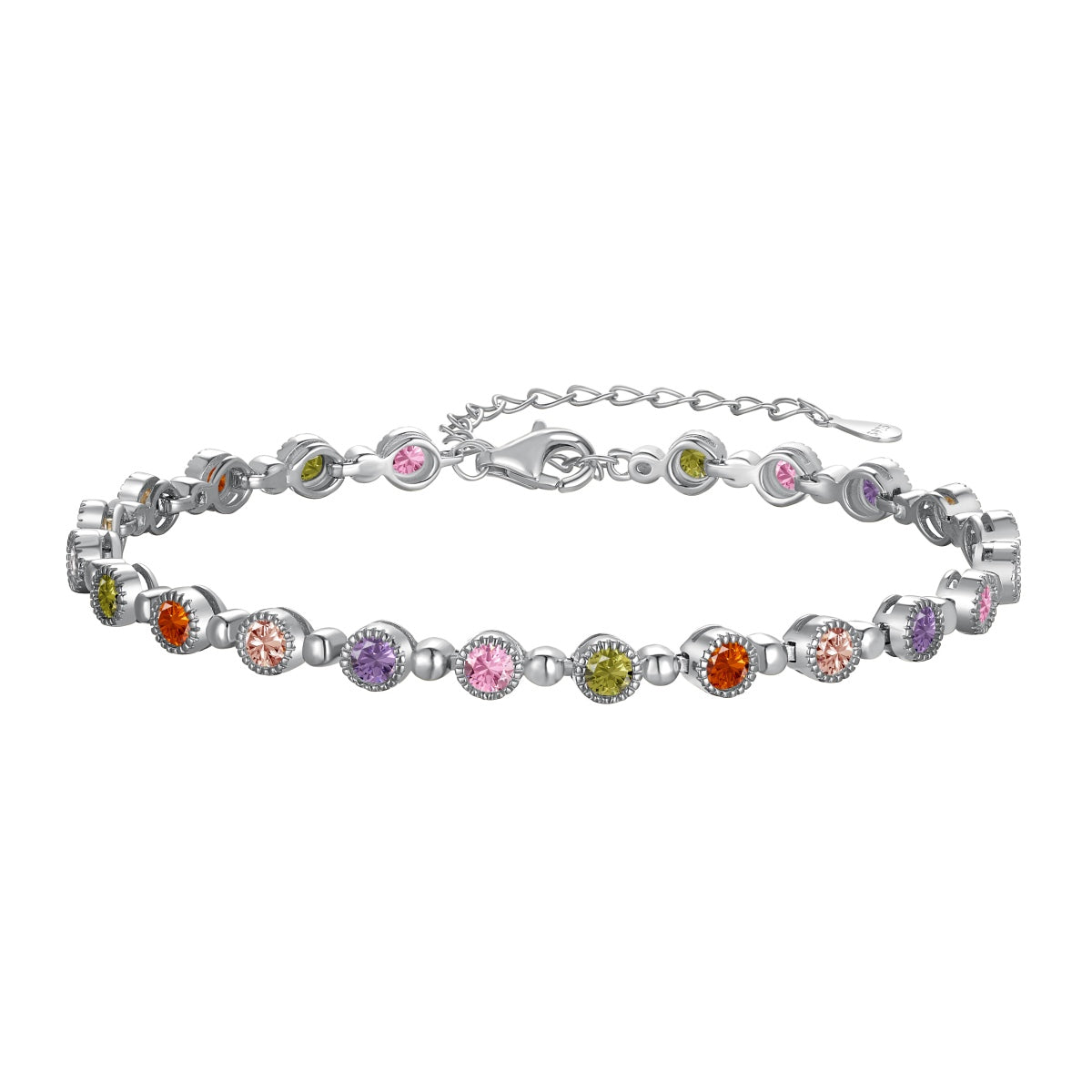 [Clover Jewels]Sparkling Exquisite Round Cut Party Bracelet