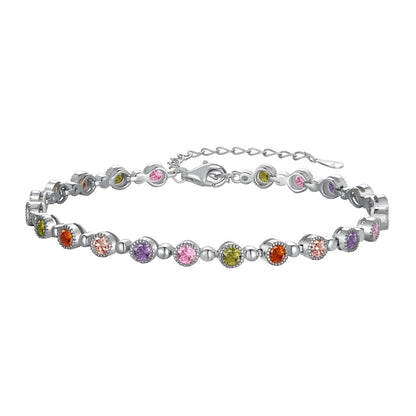 [Clover Jewels]Sparkling Exquisite Round Cut Party Bracelet