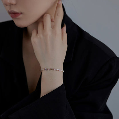 [Clover Jewels]Sparkling Exquisite Round Cut Party Bracelet