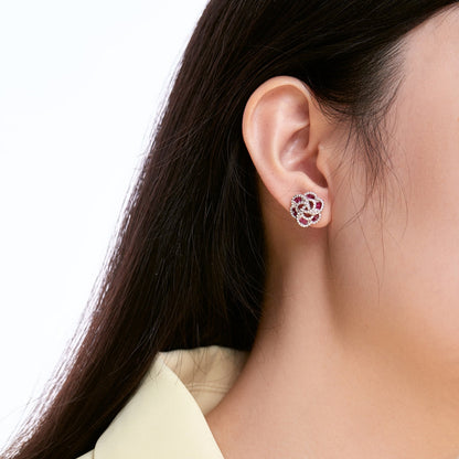 [Clover Jewels]Exquisite Flower Shape Daily Earrings