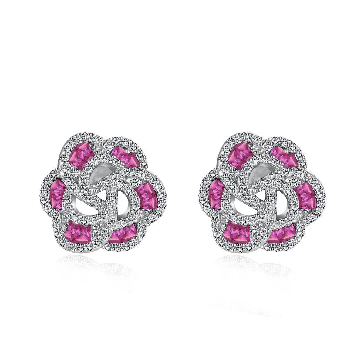 [Clover Jewels]Exquisite Flower Shape Daily Earrings