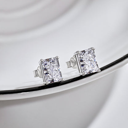 [Clover Jewels]Radiant Luxurious Princess Cut Daily Earrings