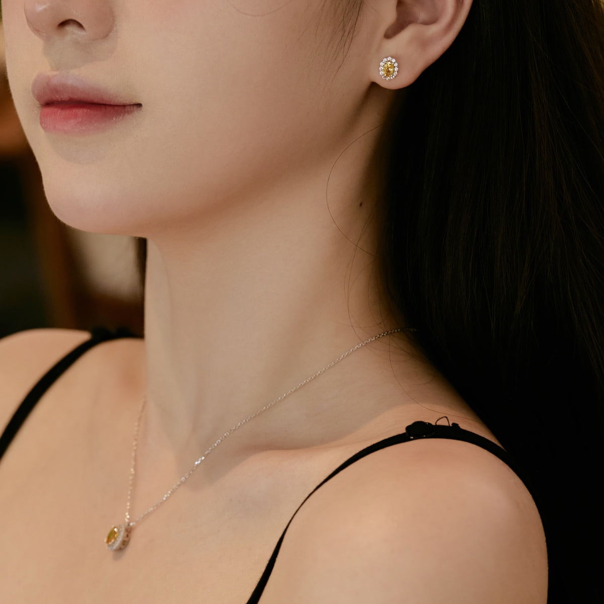 [Clover Jewels]Delicate Unique Oval Cut Daily Earrings