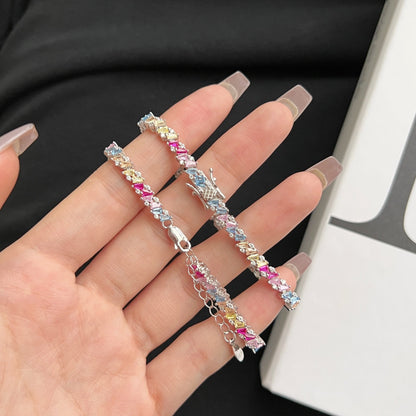 [Clover Jewels]Ornate Sparkling Multi Cut Party Bracelet