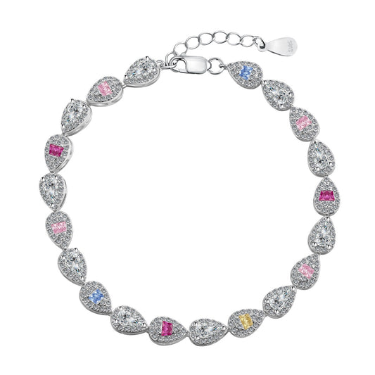 [Jesse Jewelry]0.25 Carat Radiant Water Drop Shape Daily Bracelet