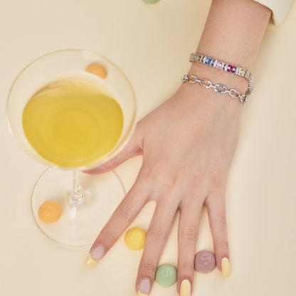 [Clover Jewels]Dazzling Colorful Daily Bracelet