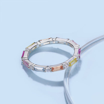 [Clover Jewels]Lively In Shades Elegant Radiant Cut Daily Ring