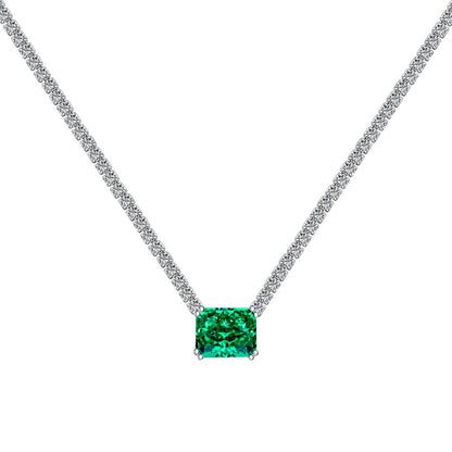 [Clover Jewels]4.0 Carat Elegant Radiant Cut Necklace