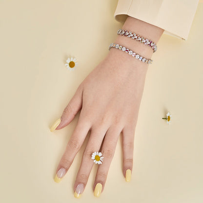 [Clover Jewels]Dainty Exquisite Flower Shape Daily Bracelet