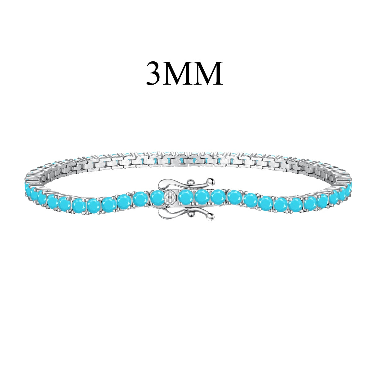 [Clover Jewels]Dainty Charming Round Cut Tennis Bracelet