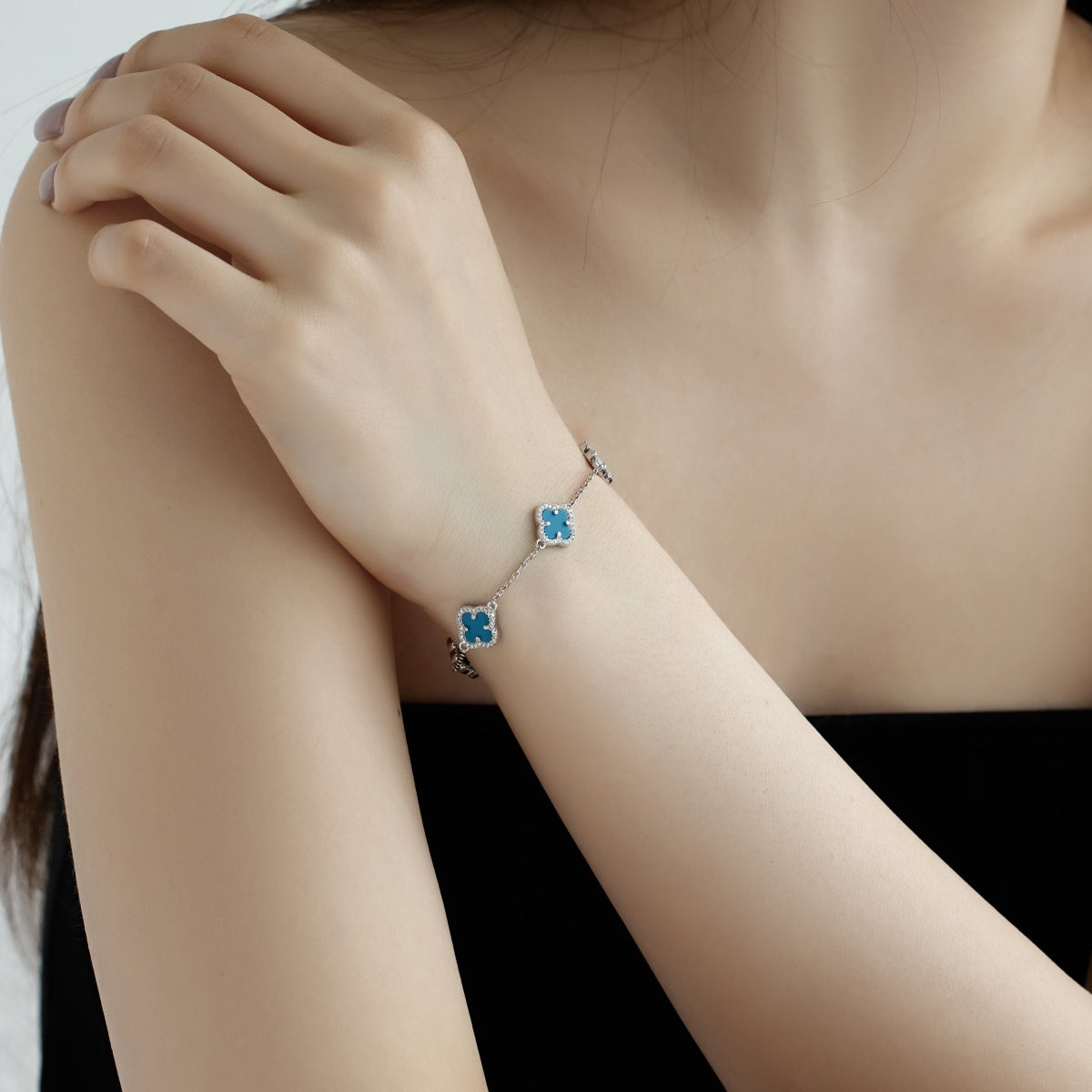 [Clover Jewels]Four-Leaf Clover Exquisite Bracelet