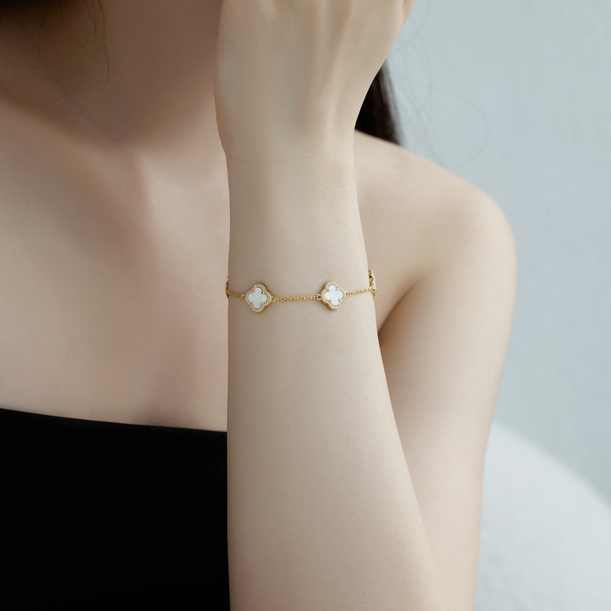 [Clover Jewels]Four-Leaf Clover Exquisite Bracelet