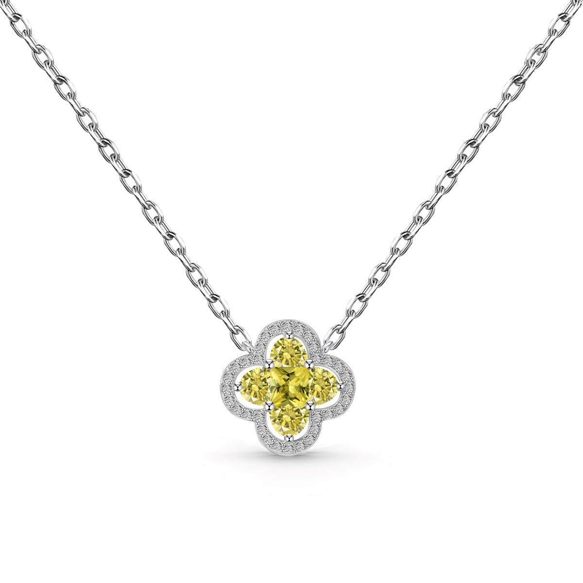 [Clover Jewels]Spliced Lucky Four-Leaf Clover Versatile Necklace