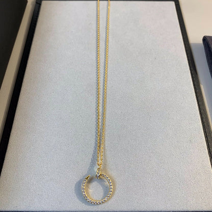 [Clover Jewels]JUSTE NECKLACE GOLD DIAMONDS