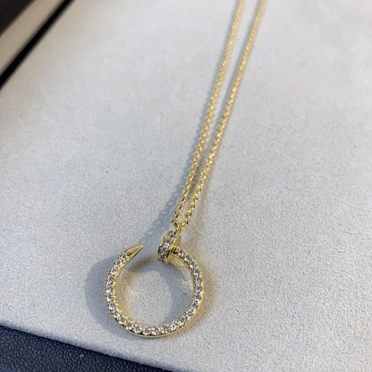 [Clover Jewels]JUSTE NECKLACE GOLD DIAMONDS