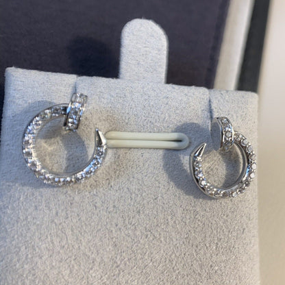 [Clover Jewels]JUSTE EARRINGS SILVER DIAMONDS