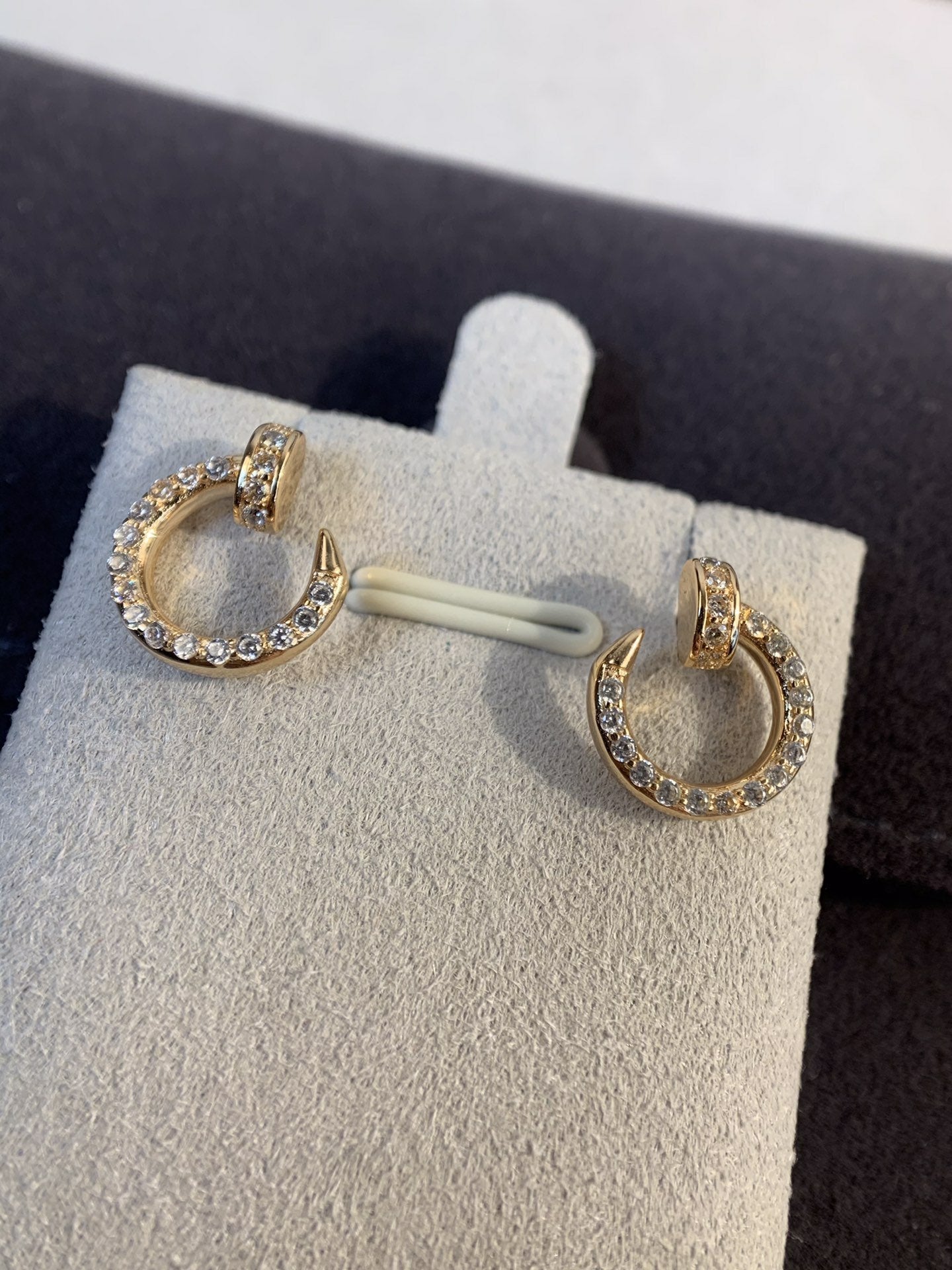 [Clover Jewels]JUSTE EARRINGS GOLD DIAMONDS