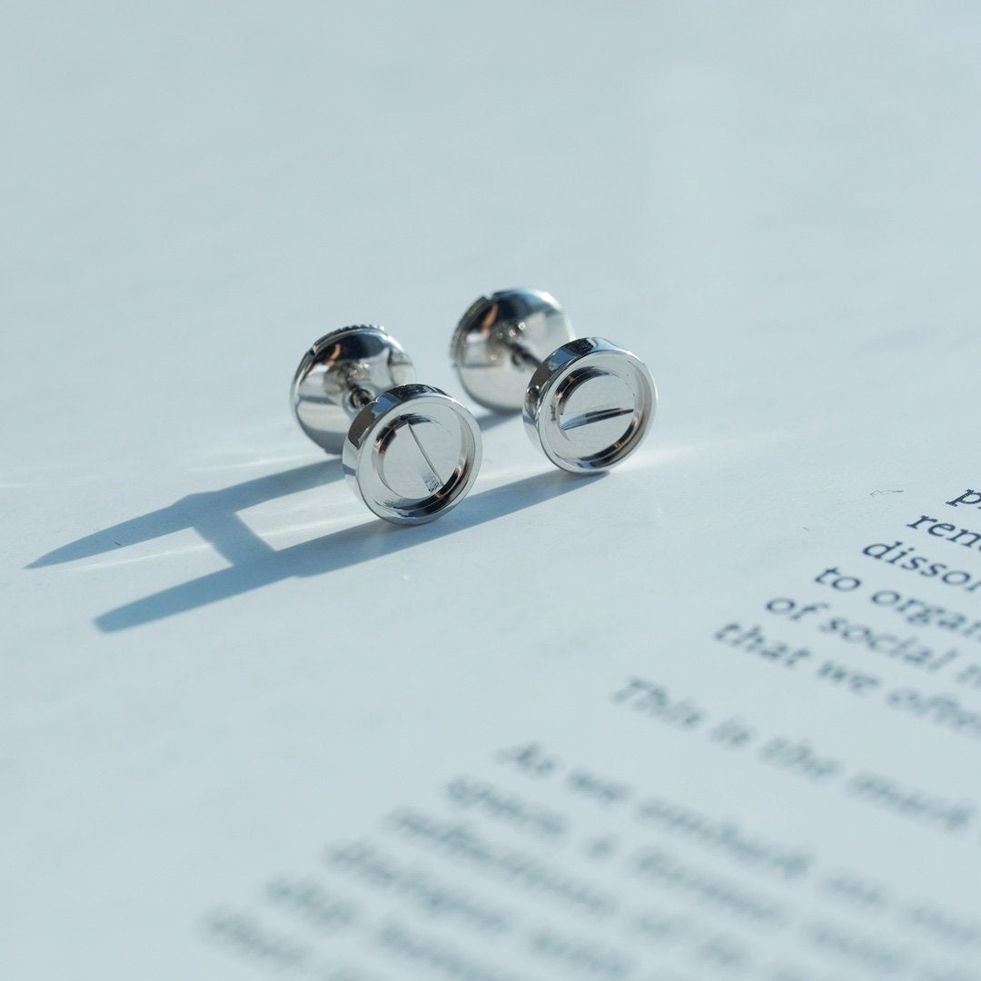 [Clover Jewels]LOVE EARRINGS SILVER 10MM