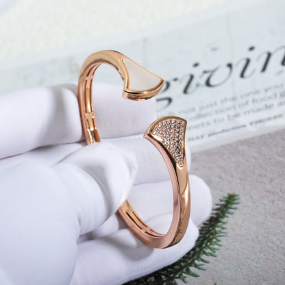 [Clover Jewels]DREAM BRACELET OPEN PINK GOLD MOP DIAMOND