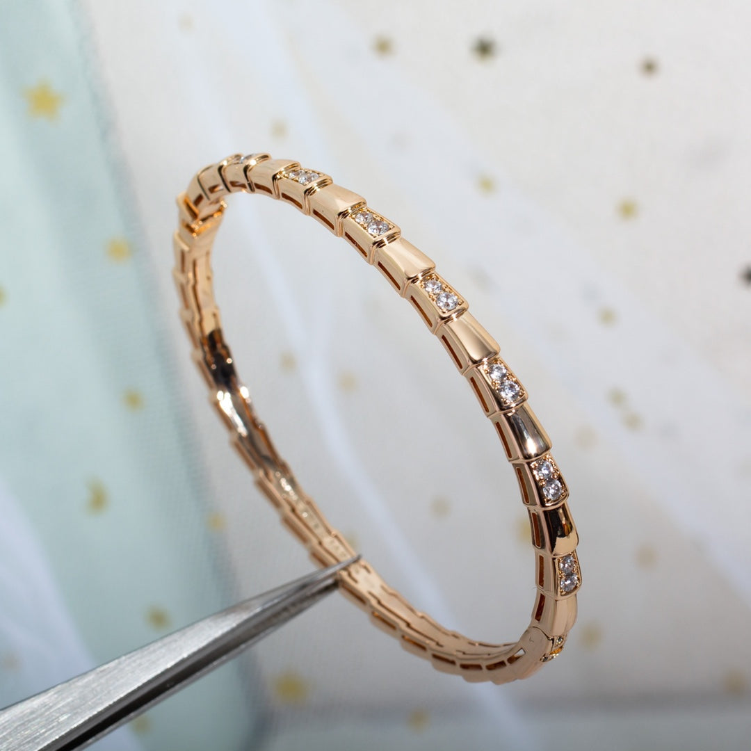 [Clover Jewels]SERPENTI BRACELET PINK GOLD DIAMOND