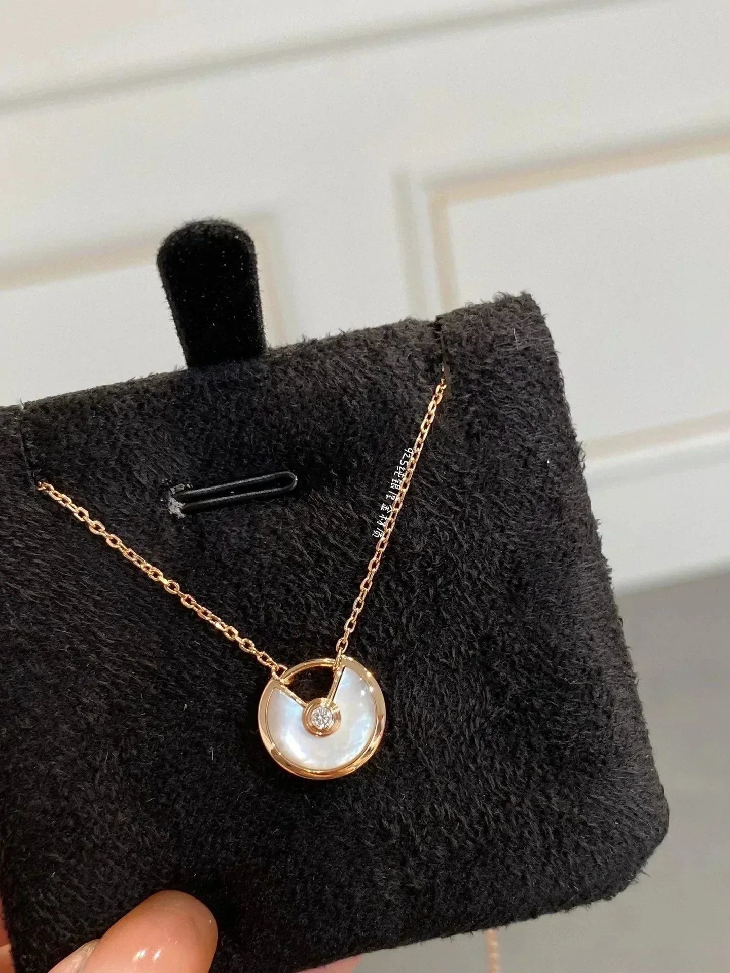 [Clover Jewels]AMULETTE ROSE GOLD MOP NECKLACE