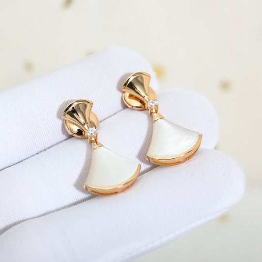 [Clover Jewels]DREAM MOP PINK GOLD EARRINGS