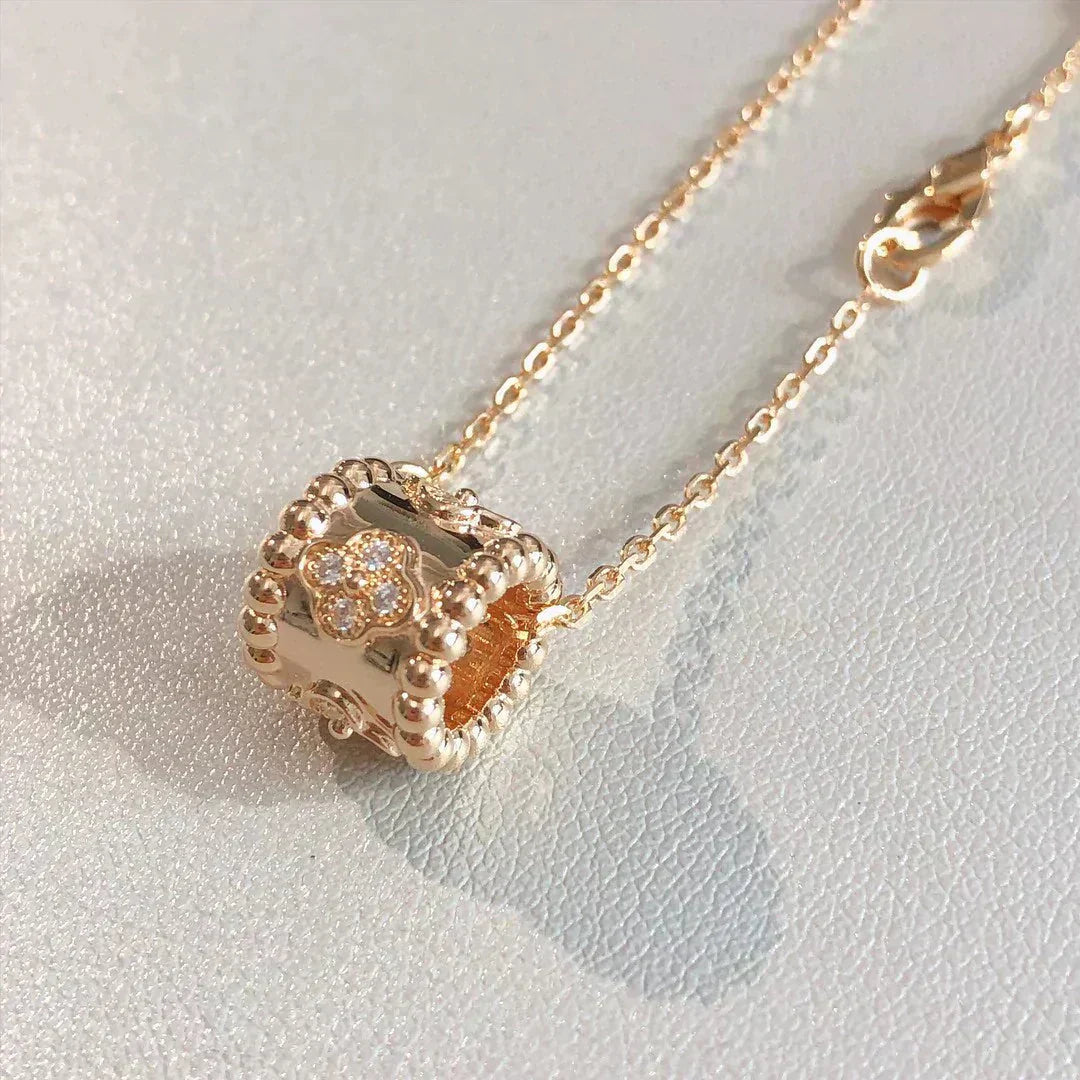 [Clover Jewels]PERLEE PEDANT NECKLACE GOLD / ROSE GOLD