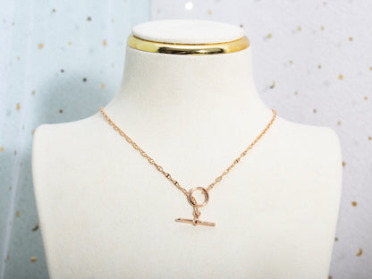 [Clover Jewels]ECHAPPEE NECKLACE PINK GOLD