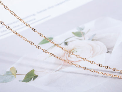 [Clover Jewels]ECHAPPEE NECKLACE PINK GOLD