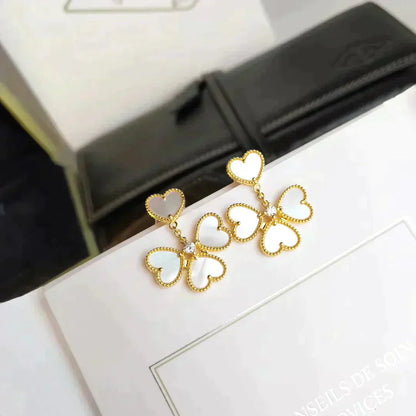 [Clover Jewels]CLOVER SWEET WHITE MOP EARRINGS