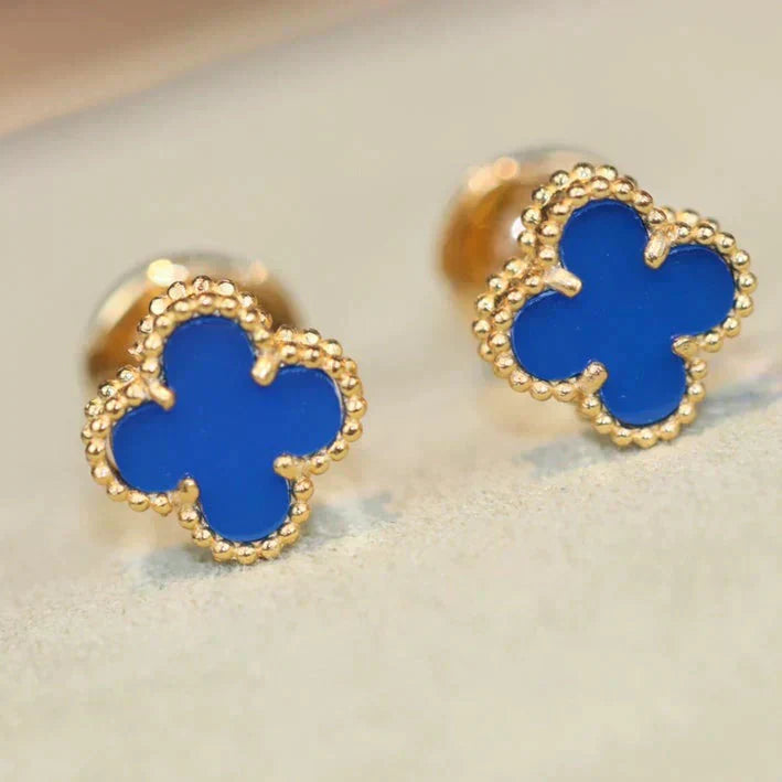 [Clover Jewels]CLOVER MINI 9.5MM TURQUOISE EARRINGS