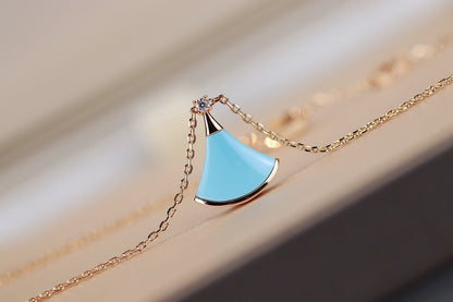 [Clover Jewels]DREAM NECKLACE TURQUOISE PINK GOLD