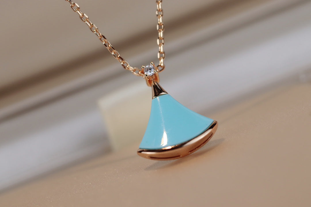 [Clover Jewels]DREAM NECKLACE TURQUOISE PINK GOLD