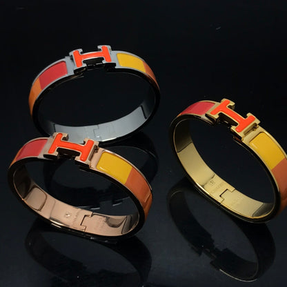 [Clover Jewels]H BRACELET ORANGE RAINBOW CERAMIC