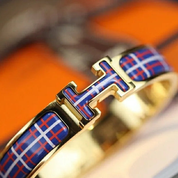 [Clover Jewels]H TARTAN BRACELET 12MM