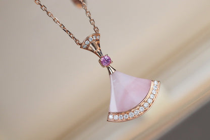 [Clover Jewels]DREAM NECKLACE PINK MOP DIAMOND