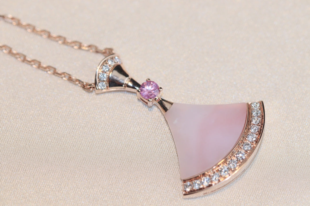 [Clover Jewels]DREAM NECKLACE PINK MOP DIAMOND