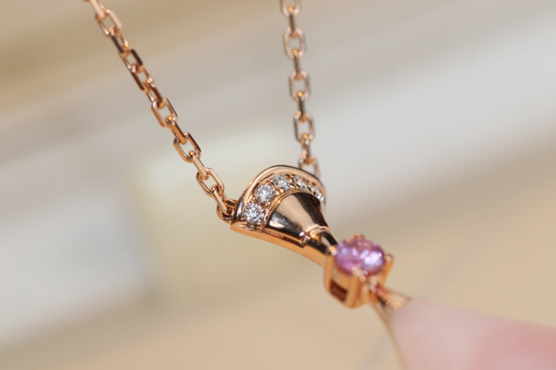 [Clover Jewels]DREAM NECKLACE PINK MOP DIAMOND