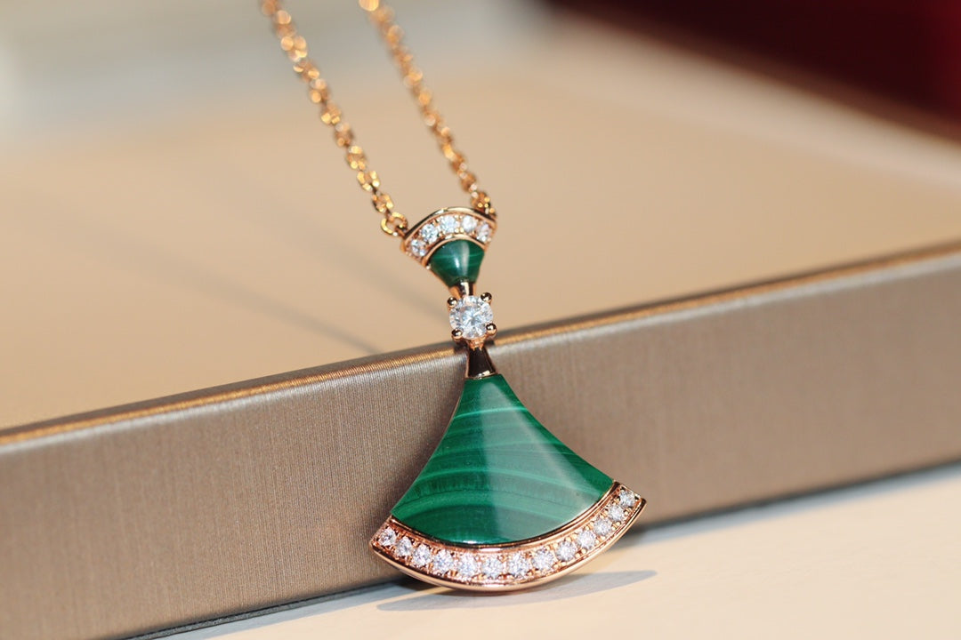 [Clover Jewels]DREAM NECKLACE MALACHITE DIAMOND