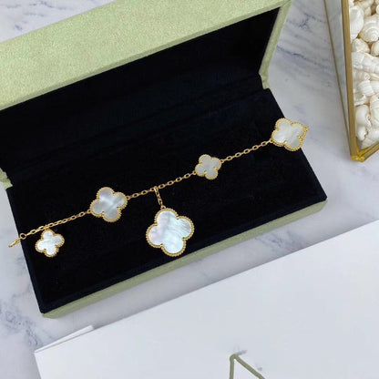 [Clover Jewels]MAGIC CLOVER MOP GOLD BRACELET 5 MOTIFS