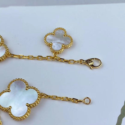 [Clover Jewels]MAGIC CLOVER MOP GOLD BRACELET 5 MOTIFS