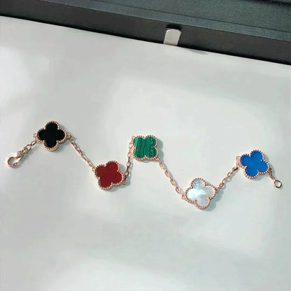 [Clover Jewels]CLOVER 5 MOTIFS MULTICOLOR  BRACELET