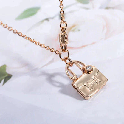 [Clover Jewels]AMULETTE PEDANT ROSE GOLD NECKLACE