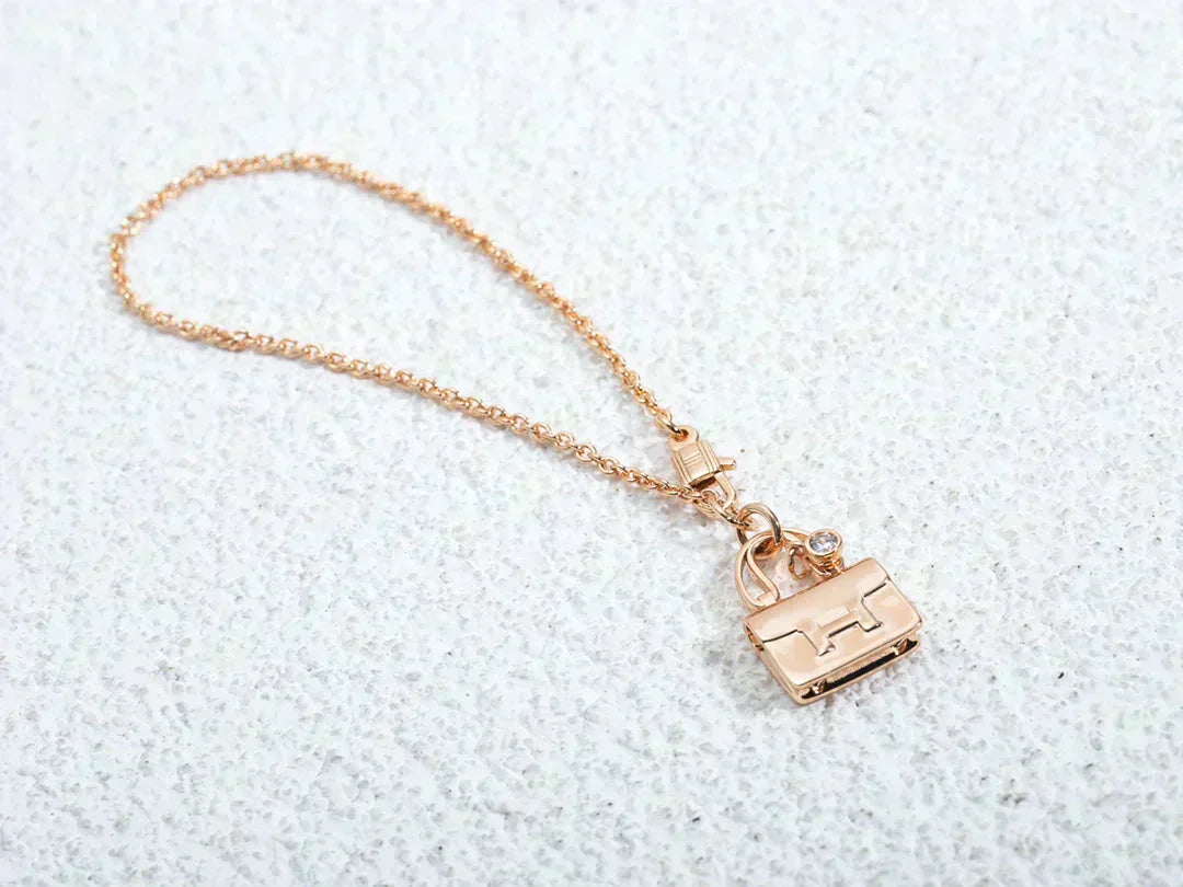 [Clover Jewels]AMULETTE PEDANT ROSE GOLD NECKLACE