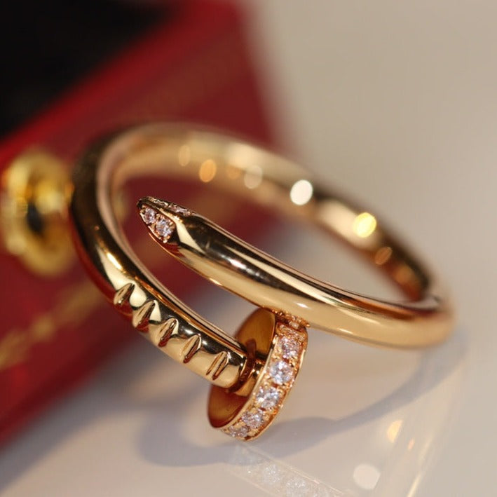 [Clover Jewels]JUSTE RING 2.65MM GOLD DIAMOND