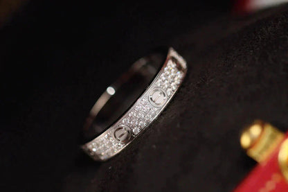 [Clover Jewels]LOVE RING 3.6MM DIAMOND PAVED