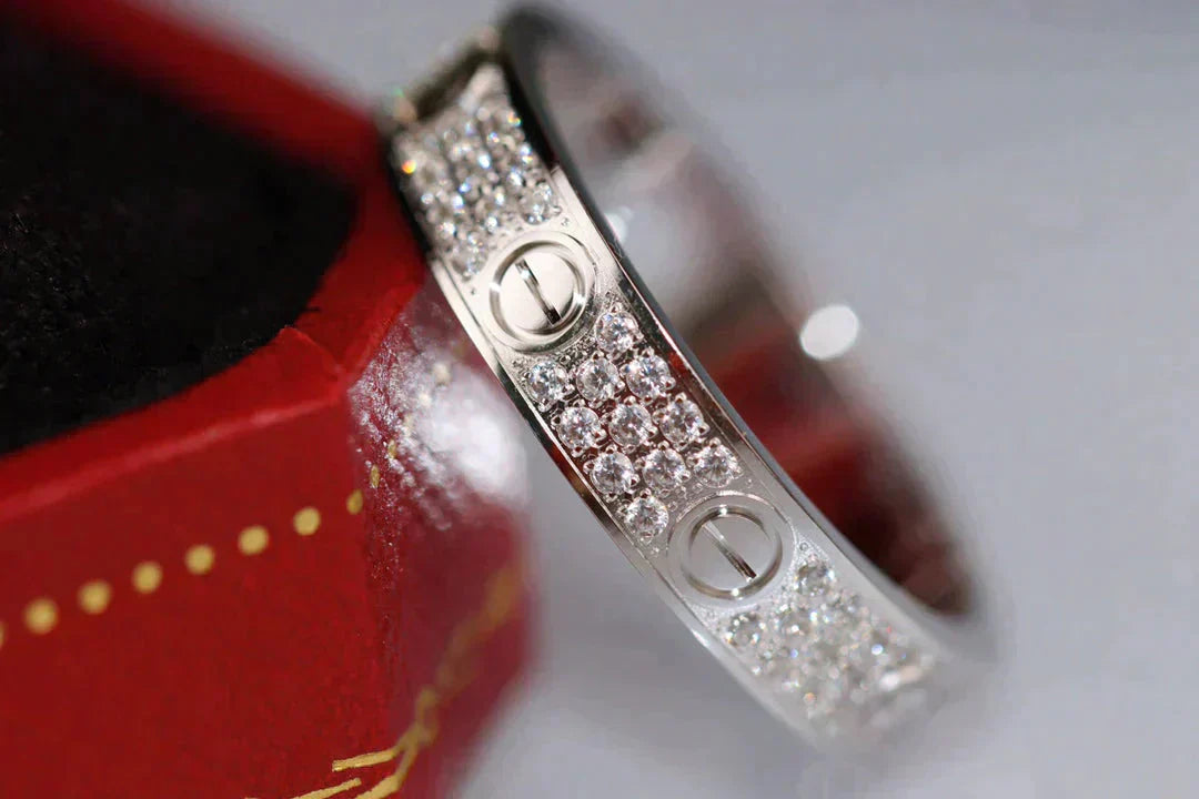 [Clover Jewels]LOVE RING 3.6MM DIAMOND PAVED