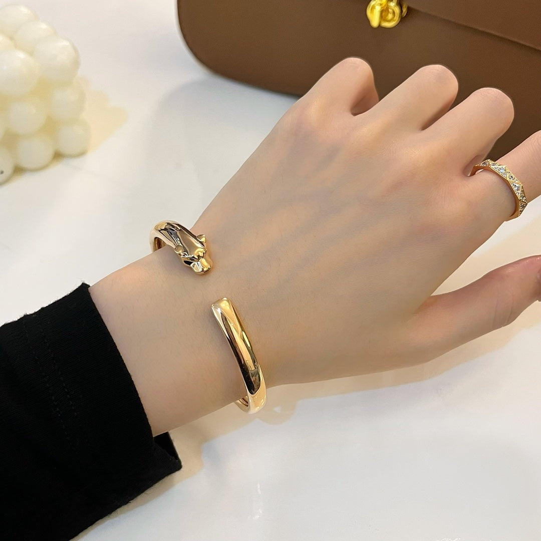 [Clover Jewels]PANTHERE GOLD OPEN BRACELET